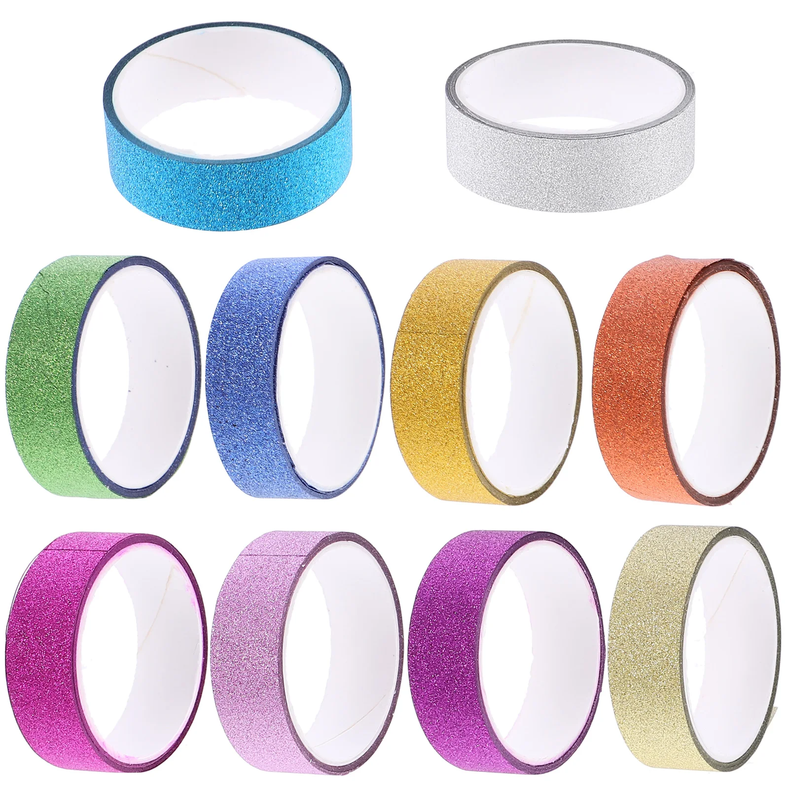 

10 Rolls Hand Account Tape Aesthetic Washi Tapes Scrapbook Colorful Colored Decorative