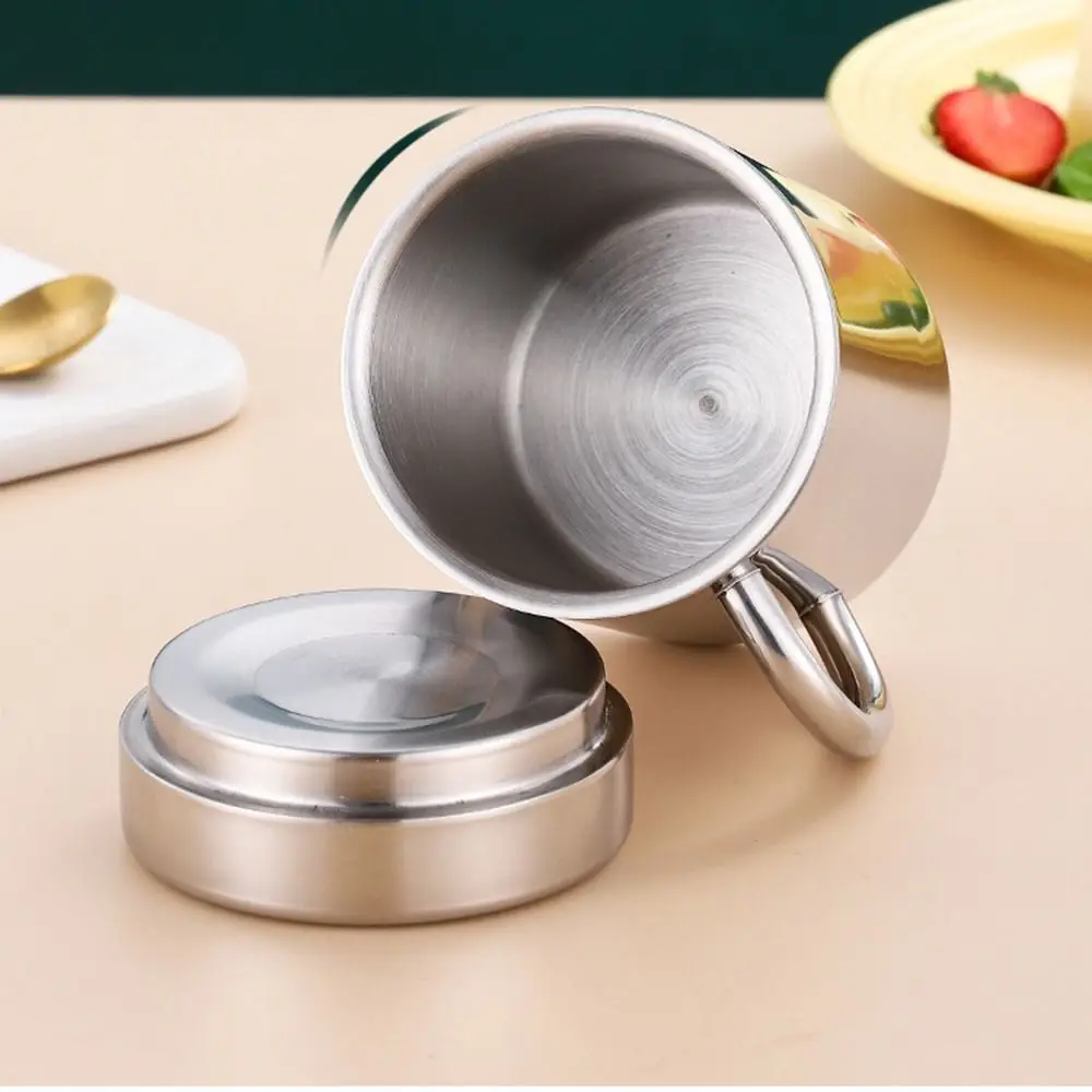 

Premium Stainless Steel Coffee Mug Double Wall Handle Drinking Water Cup Dishwasher Safe Shatterproof Tea Cup Juice