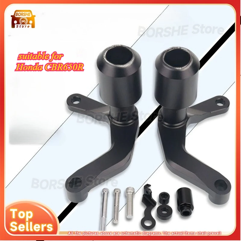 

The bumper frame slider on the motorcycle side is suitable for Honda CBR650R drop protection, collision protection and drop ball