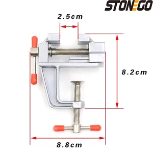 Stonego-Mini miniature aluminum miniature tool, clip on the bench, multifunctional, small jewelers, hobby, new, 3.5 8 Main Sales Bench - №2