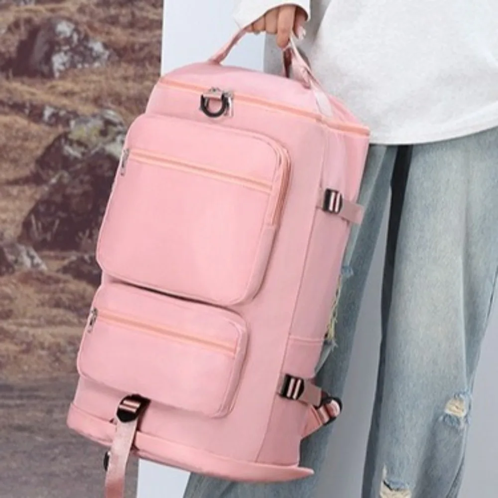 Waterproof Outdoor Travel Backpack Large Capacity Breathable Shoulder Backpack Multi Functional Duffle Backpack Gym Sports