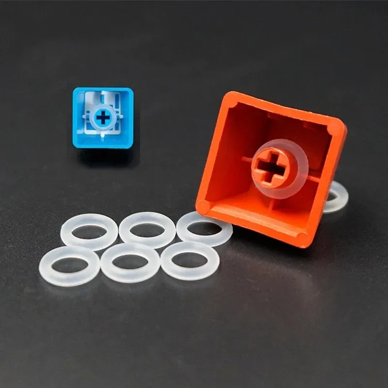 130PCS Clear Rubber O Ring Sealing Gasket Switch Dampeners - Perfect for Mechanical Keyboards & Cherry MX Switches