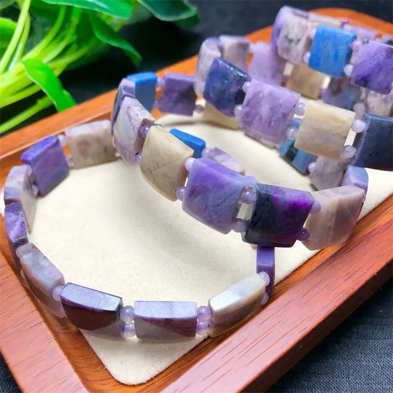 12-13MM Natural Sugilite Bangle Men Women Colorful Charm Yoga Healing Bangles Fashion Handmade Gift 1PCS