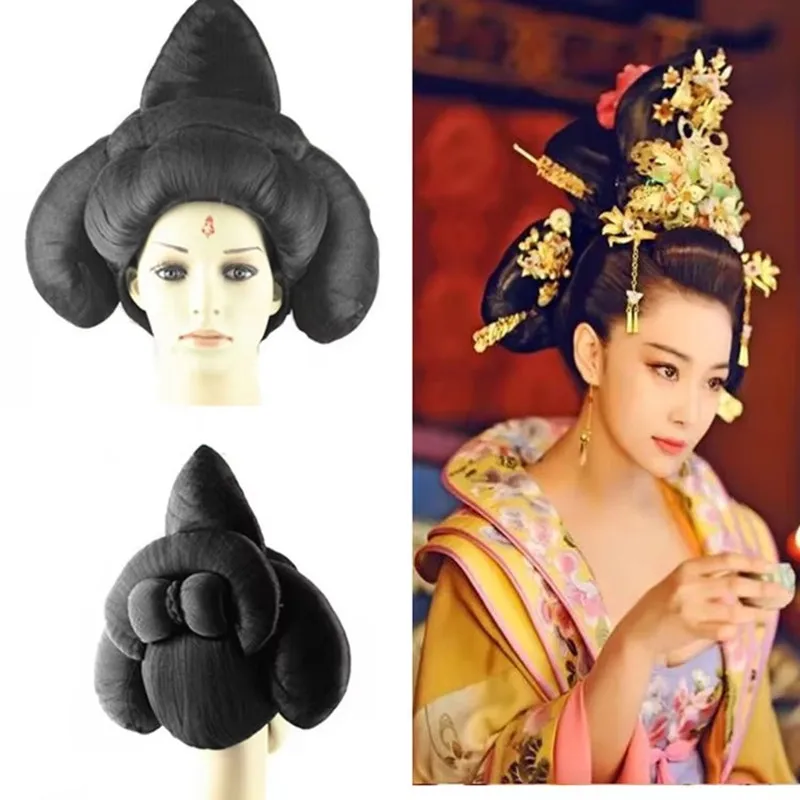 Integrated Han Dynasty Empress Hair Wu Zetian Cosplay Headwear Chinese Ancient Palace Princess Hair Accessory