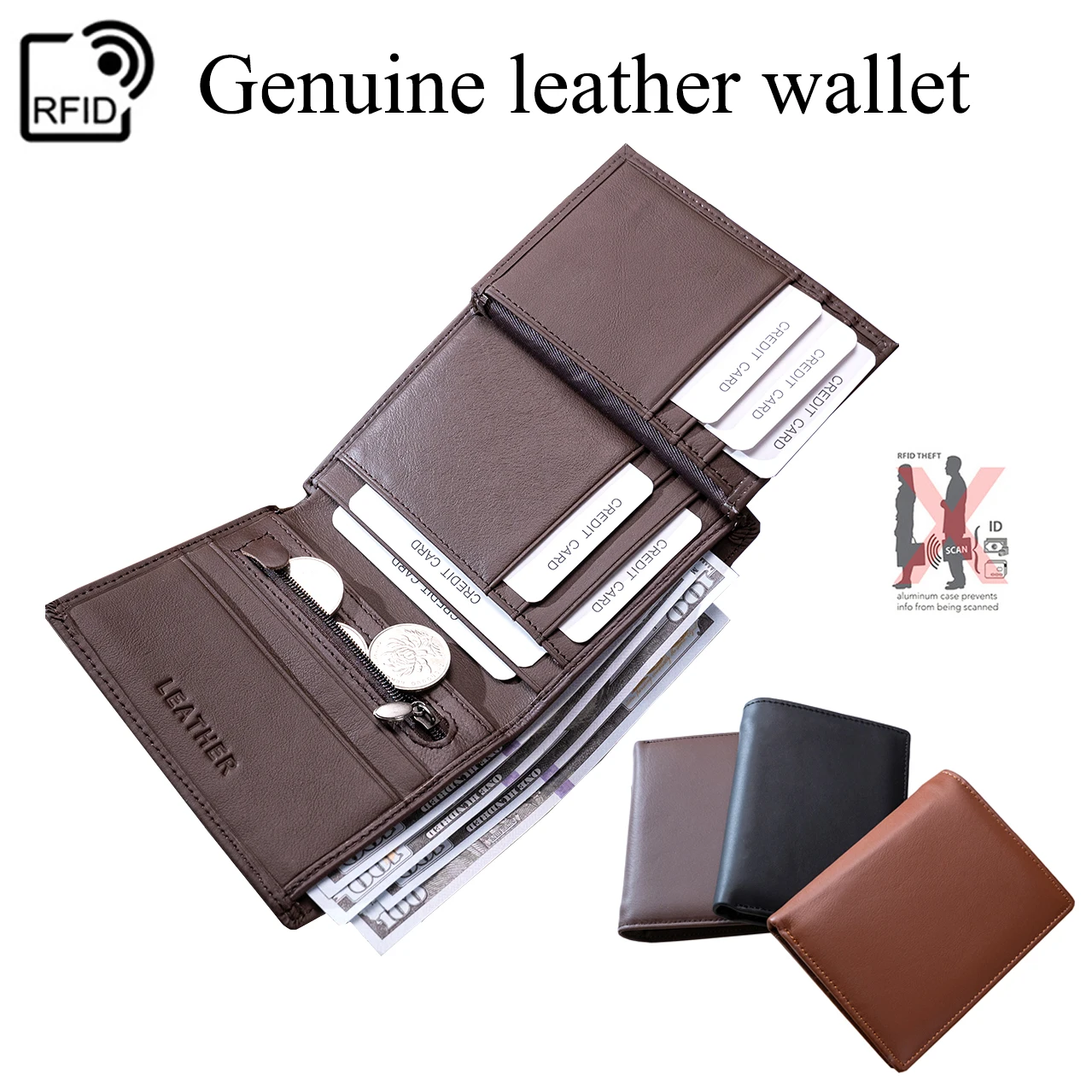 

Мужской кожаный кошелек