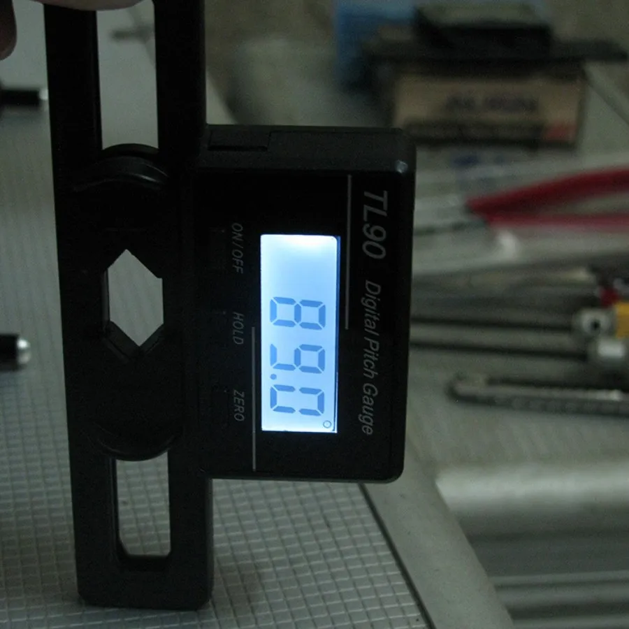 TL90 Digital Pitch Gauge LCD Backlight Display Blades Degree Angle For ALIGN AP800 TREX