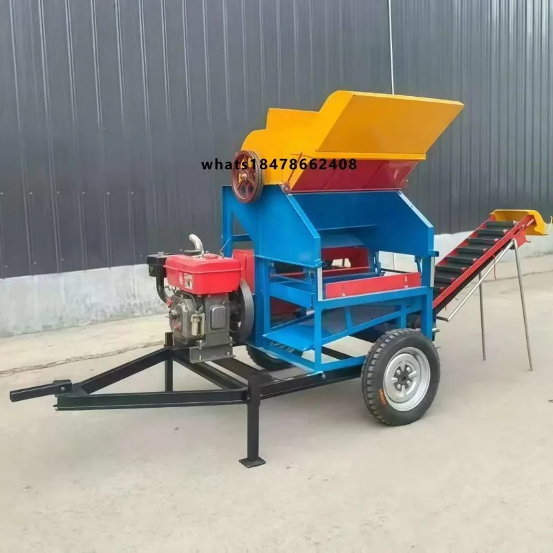 Peanut Fruit Separator Electric  Groundnut Picker Machine High Efficiency Peanut Fruit Removing Machine