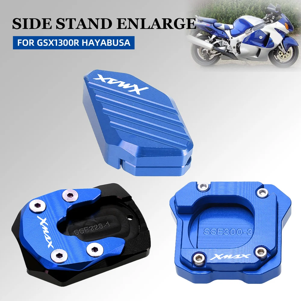 

Motorcycle Pad Plate Support Kickstand Side Stand Extension Enlarger Pad auxiliary Bracket FOR YAMAHA XMAX300 125 250 ALL YEAR