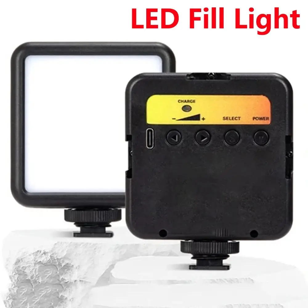 

Three Colors LED Fill Light 800LUX 1800mAh Photography Light Adjustable 2500K-7000K Photography Panel Lamp For Camera Smartphone