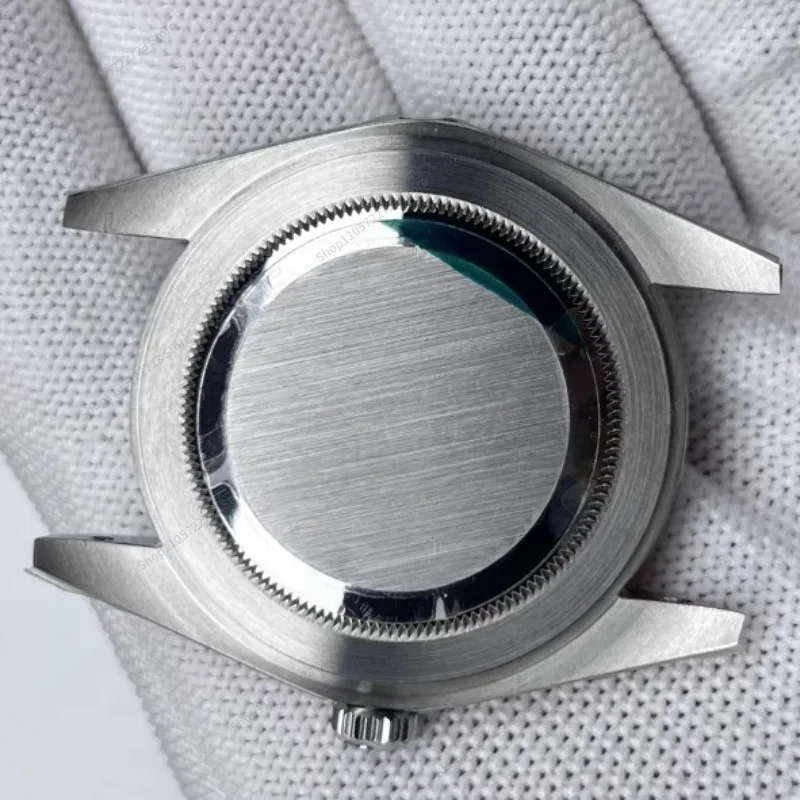 For 41mm Fluted Bezel Watch Case Set Sapphire Glass Full Watch Parts Fit for 2824 2836 Mechanical Movement