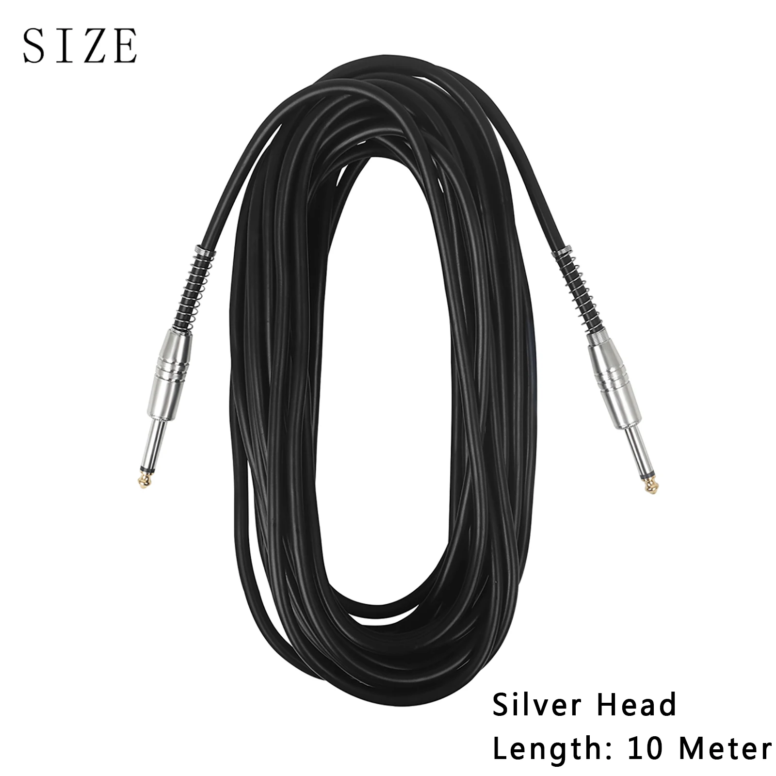 3/5/10M Gitarre Audio Kabel 6,35mm Stecker Kein Lärm Audio Draht Kabel Musical Instrument Zubehör teile für Elektrische Gitarre Bass – Detail 12