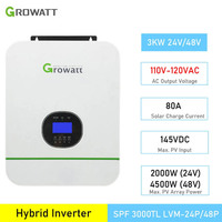 Growatt spf3000tl LVM Solar Offgrid Inverter Single Phase 110V 220V 24V Inversor For Solar System