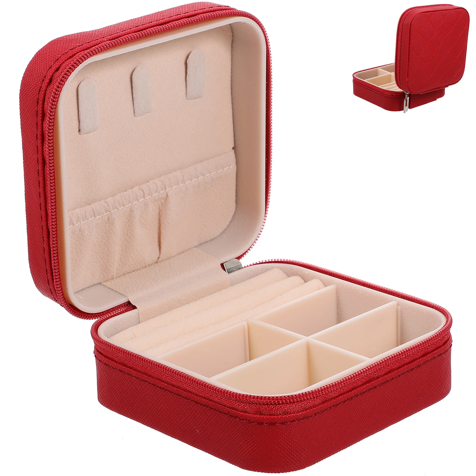 Compact Jewelry Box Organizer for Home Travel Use Safe Materials Protects Accessories Jewelry Box Organizer