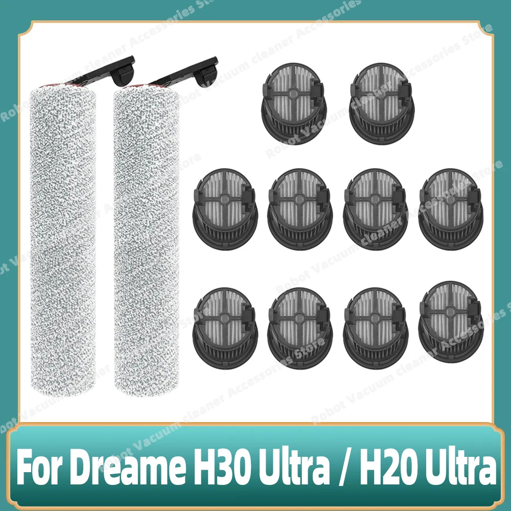 

Compatible For Dreame H30 Ultra / Dream H20 Ultra Floor Scrubber Vacuum Roller Brush Hepa Filter Accessories Replacement Parts