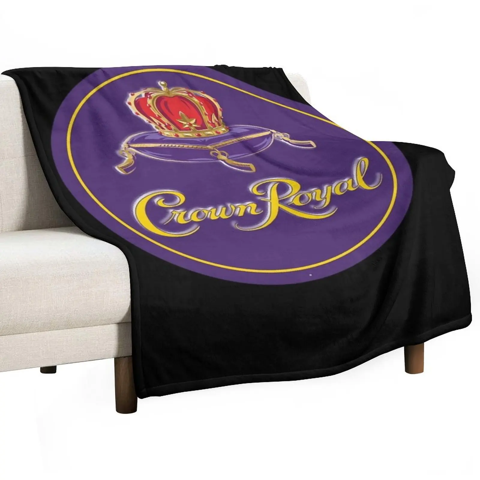 Crown Royal Essential Logo Essential Throw Blanket anime for sofa Quilt Custom Plush Flannel Fabric Blankets