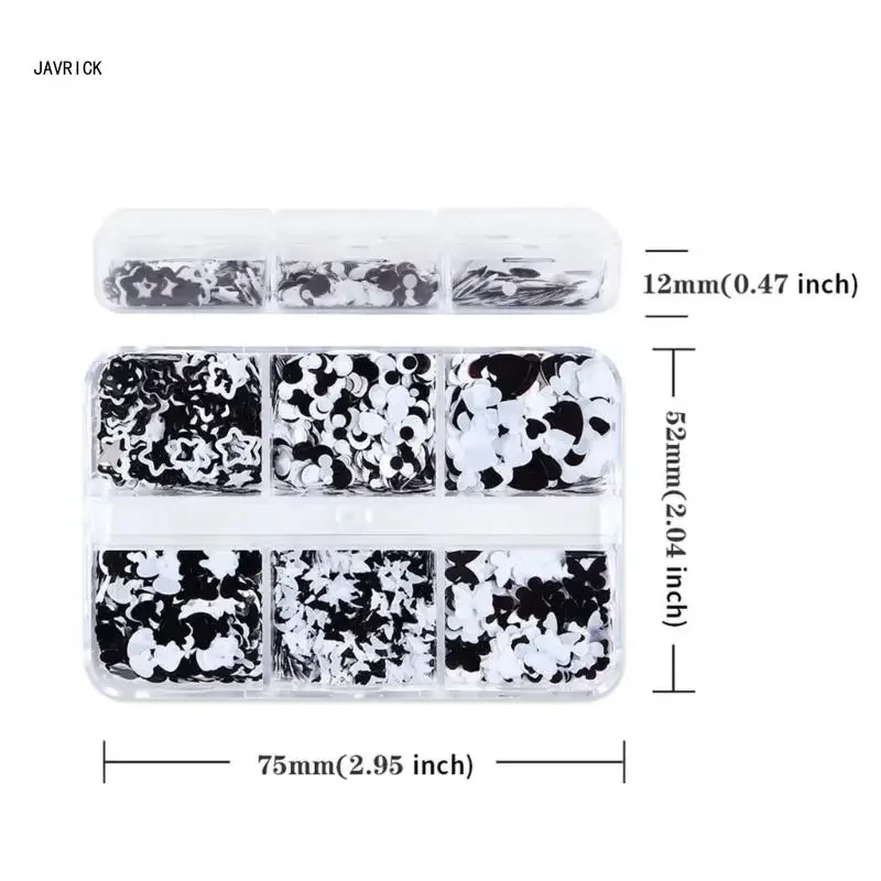 아트 반짝이 장식 조각 토끼 별 하트 플레이크 DIY 매니큐어 3D 장식 D0LC