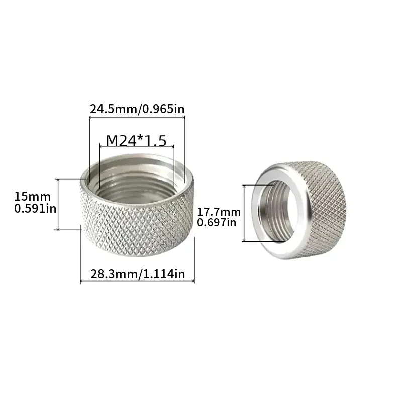 Aluminiumlegierung Befestigungsmutter 17mm Kugelkopf Universelle Konvertierungsschnittstelle Handy-Kugelkopf Metall-Einstellmutter – Detail 9