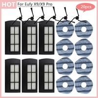 For Eufy X9 X9 Pro Spare Parts Sweeping Robot Vacuum Cleaner Replacement Mop Rag Side Brush Home Accessories