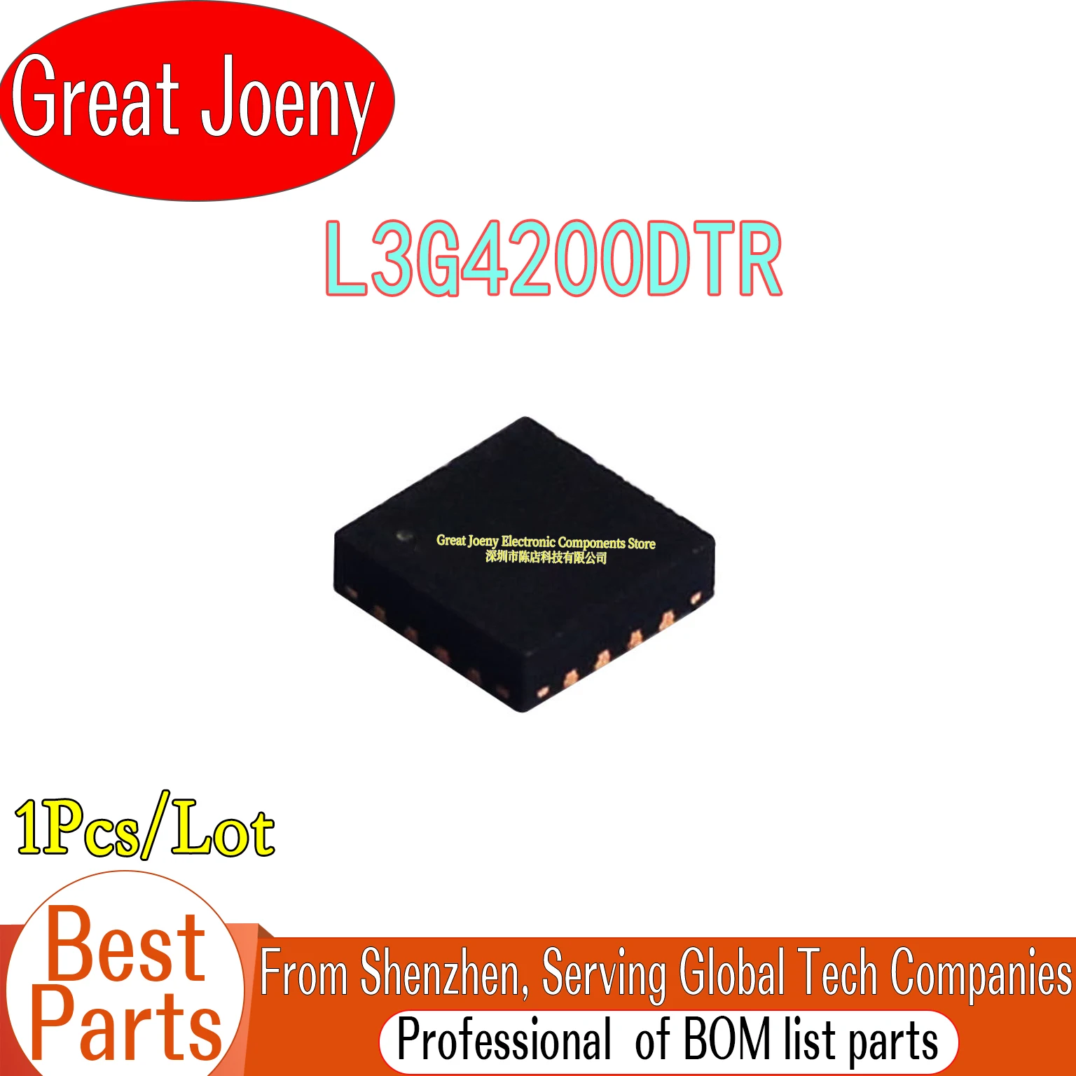 

100% New Original AGD8 L3G4200DTR L3G4200D IC Chipset LGA-16