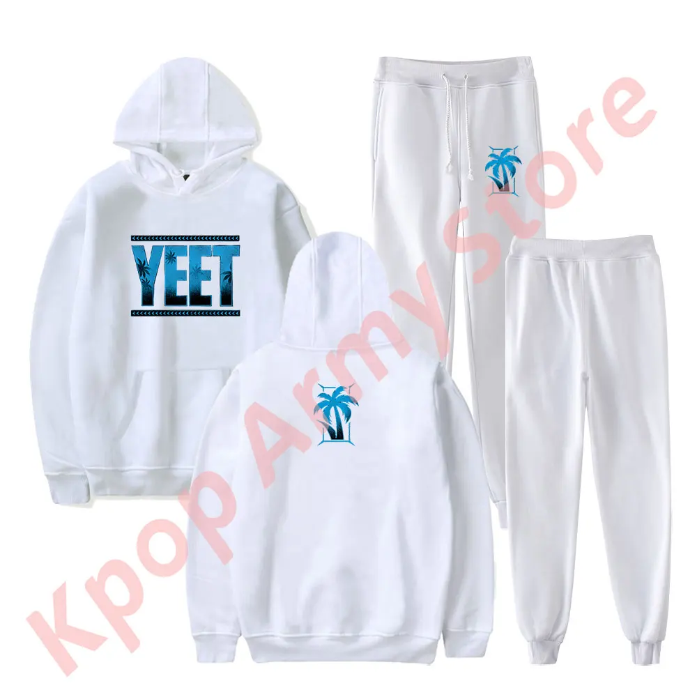 Jey Uso Yeet Hoodies Jogger Pants Set Cosplay Women Men Fashion Casual Streetwear Sweatshirts