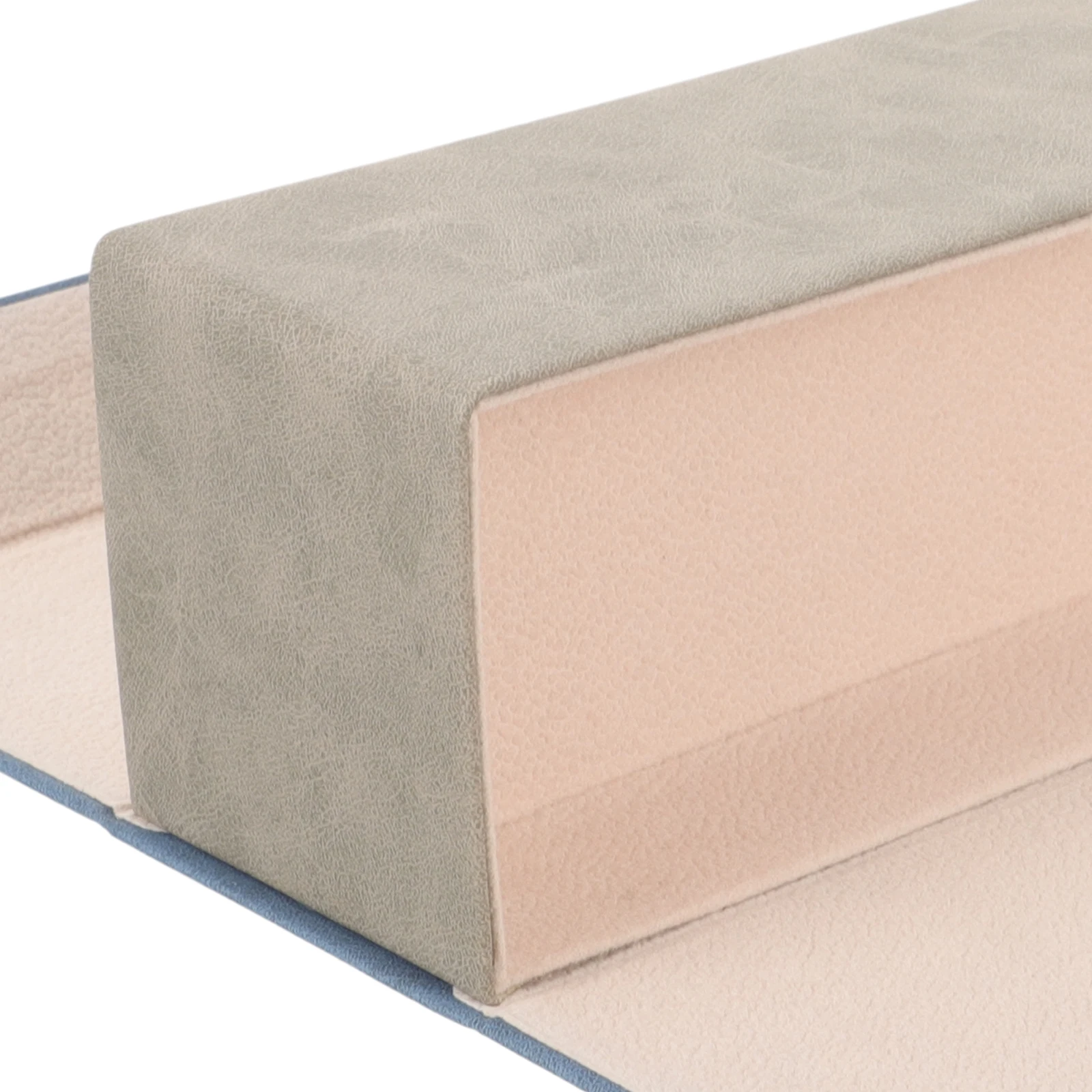 

Double-layer Glasses Case Hard Shell for Multiple Pairs PU Blue Travel Watch Cases Storage Box Lightweight Durable