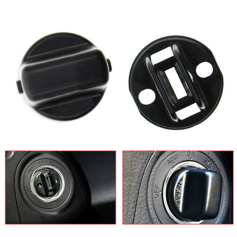 

Speed 6 Ignition Key Knob Push Turn Switch Mount Decoration Black Replacement Car Accessories Interior Parts For Mazda CX-7 CX-9