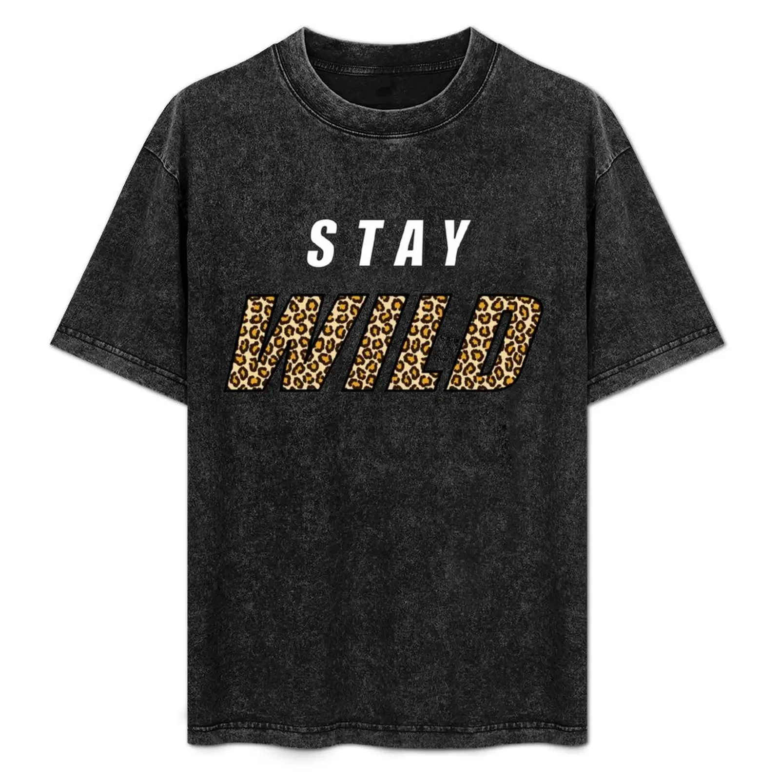 

Stay Wild Ben Azelart T-Shirt Modern Print Casual T-Shirt