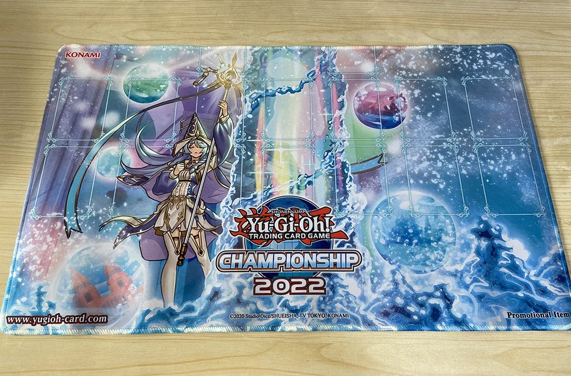 

YuGiOh Rite of Aramesir Playmat Water Enchantress of The Temple TCG Mat CCG Pad Trading Card Game Mat Rubber Mousepad Free Bag