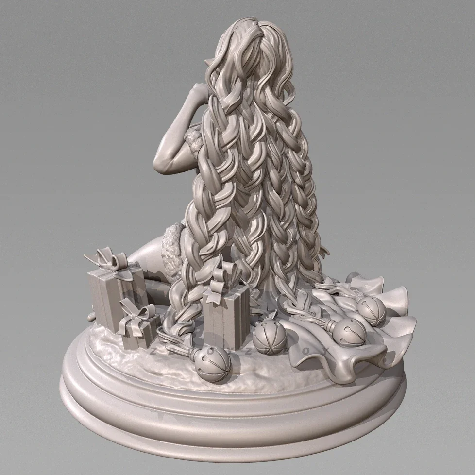 Kits de modèles en résine, hauteurs globales 30mm 40mm 65mm, figurine beauté incolore et auto-assemblée (impression 3D) TD-7276/3D