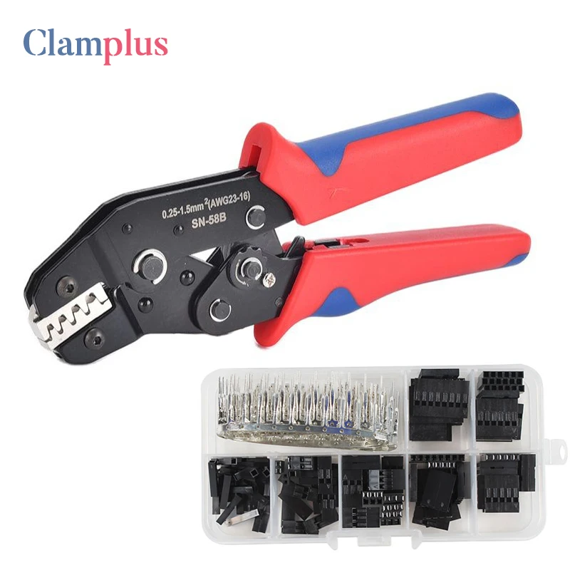 SN-58B 310PCS Crimping Tool Kit Crimp Pliers Terminal Ferrule Crimper Wire Hand Tool Set For Dupont XH2.54 KF2510 SM 2.54mm Plug