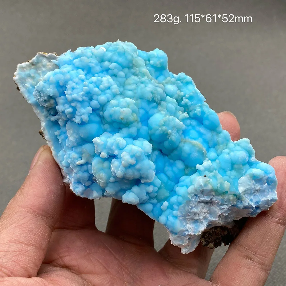 100% Natural Blue Aragonite Rough Mineral Specimen Quartz Healing Crystal