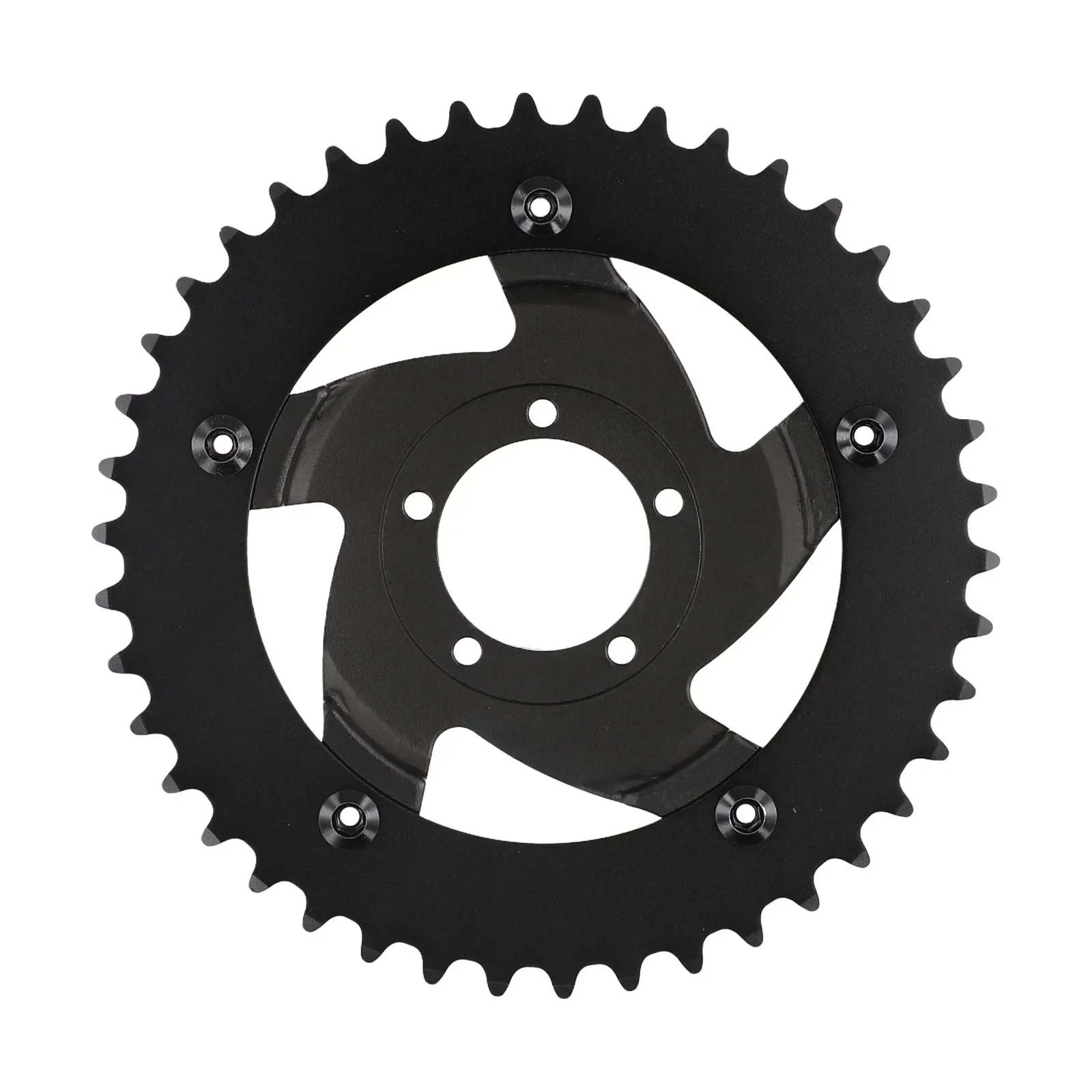 Sleek Aluminum Alloy Chainrings Available in Two Sizes (40/42 Teeth) for Enhanced Performance on For BAFANG Motors