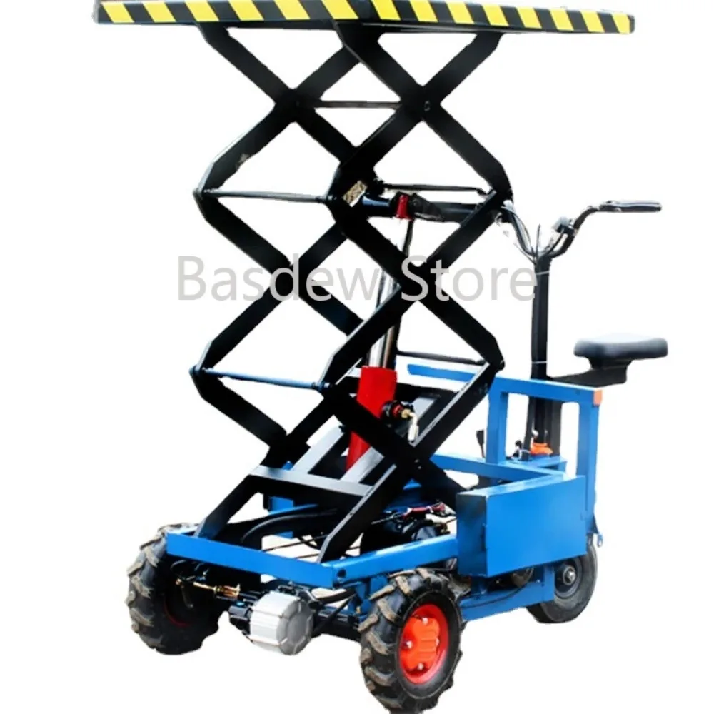 Greenhouse Market Truck Pull Goods Farm Trolley ENERGY AND EFFICIENCY Electric Flatbed Hydraulic Lift Platform Lift