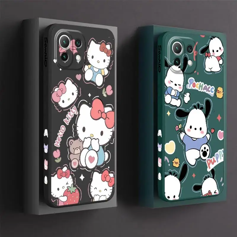 Sanrio-Bonita funda de teléfono con melodía Kuromi, carcasa suave de silicona para Xiaomi Mi 11 Lite, 5G, 10 Lite, 12, 10T, 12T, 11T Pro, 13T Pro