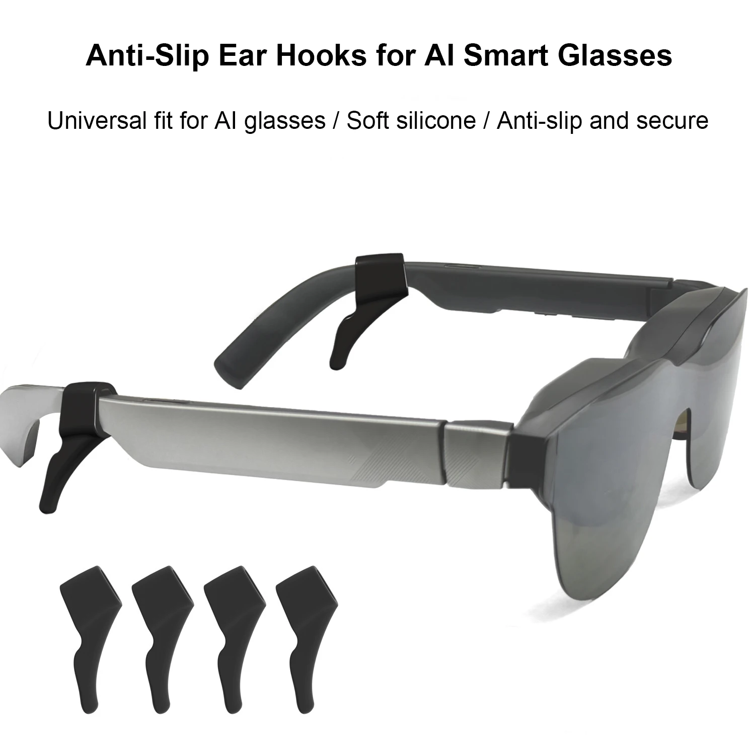 

Anti-slip Silicone Ear Grip For AI Glasses Eyeglasses Leg EarHook Stopper Bracket Fastener Accessories Temple Tip Eyewear Holder