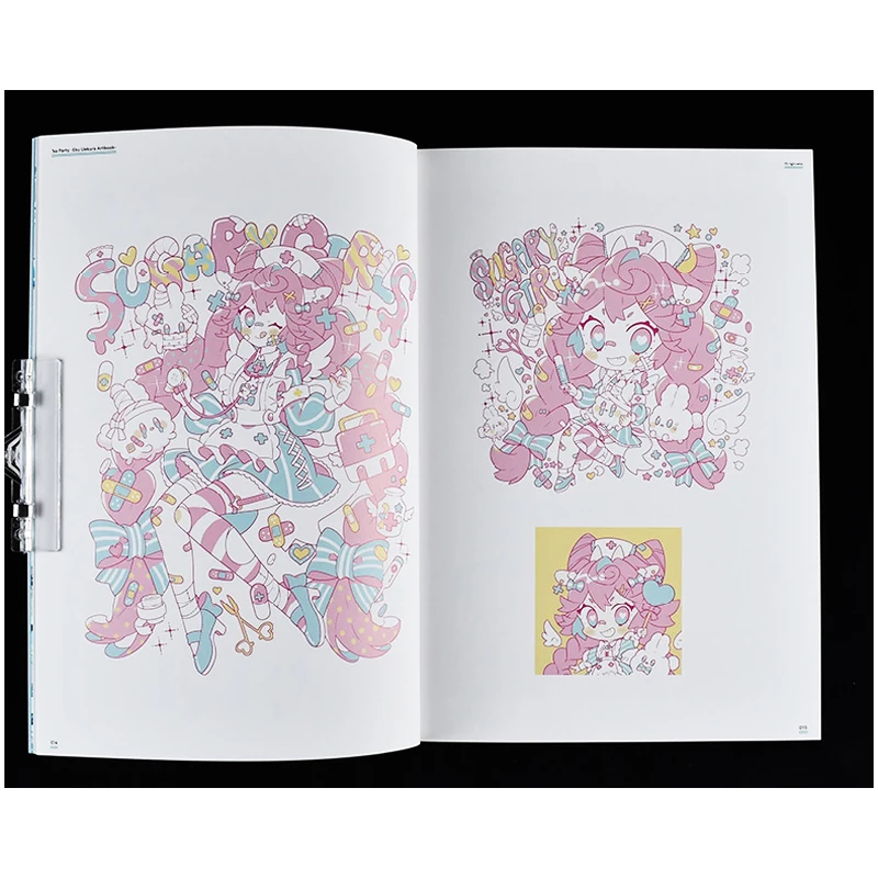 Japanese Original Artbook: Kamikura EKU Uekura's Works Collection Tea Party Anime Girl Illustrations