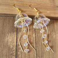 Acrylic Jellyfish Dangle Earrings