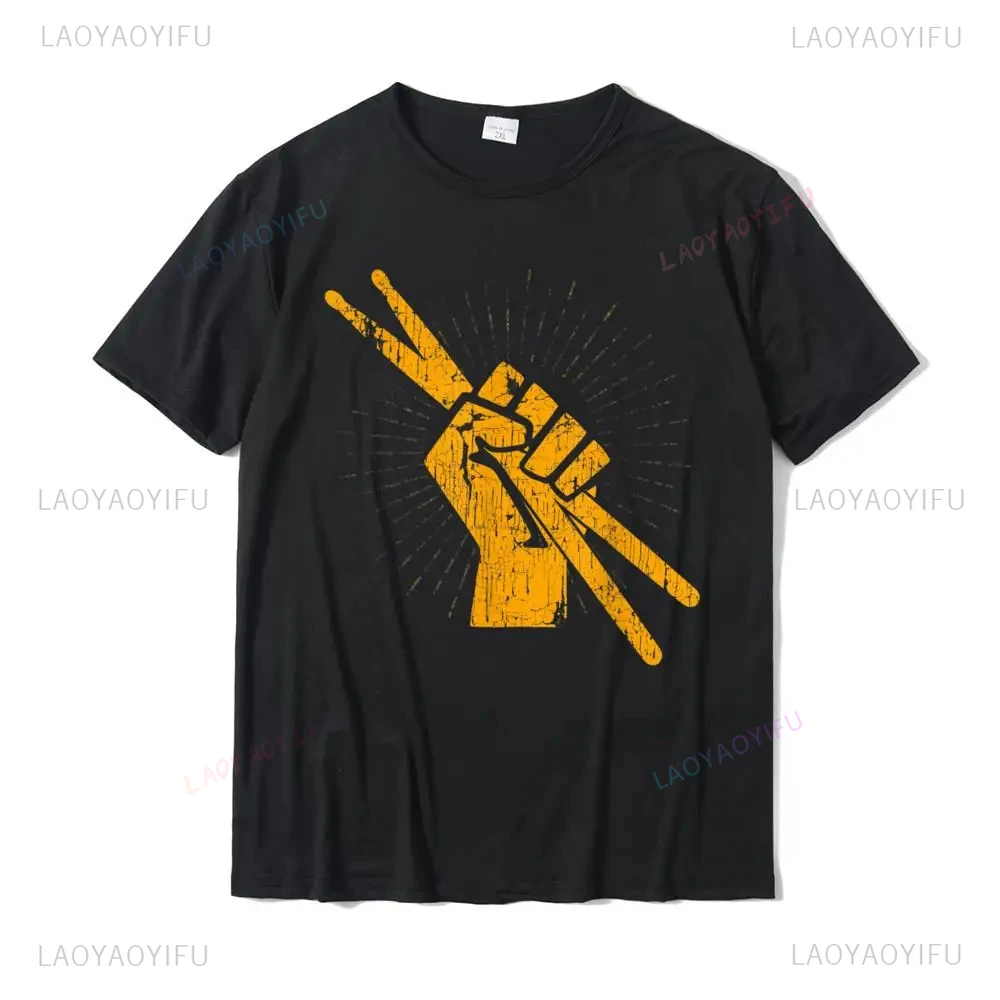 Lover Rock Gifts Batteur Baguettes De Batterie Regular Printed T-shirt Tops Men Clothing Camise Women
