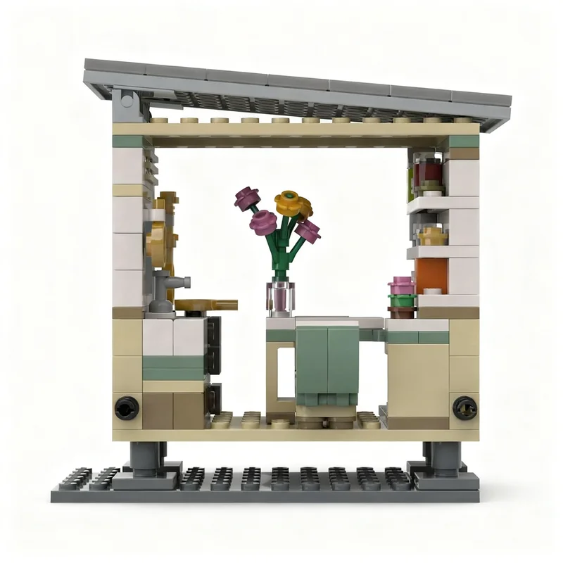 210 stuks MOC modulair straatbeeld huis nog een architectuurmodel bouwstenen kerstcadeaus idee speelgoed onderwijs baksteen