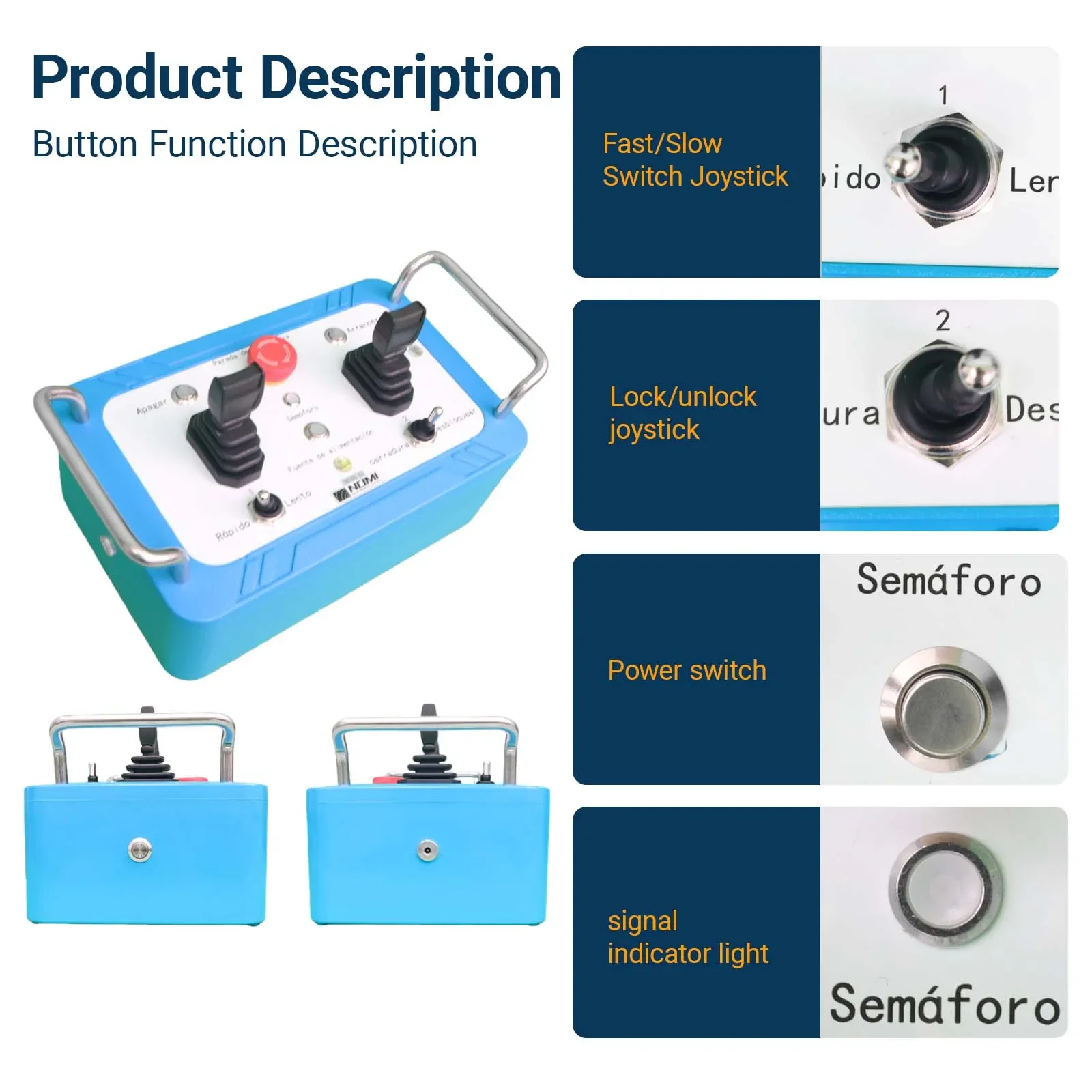 Marine Deck Machinery Wireless Hydraulic Remote Controller System Kit Lifetime Maintenance