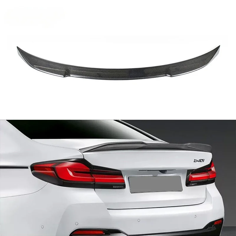 G30 CS Style Carbon Fiber Truck Spoiler Wings Car Styling For BMW 5 Series G30 Rear Spoiler