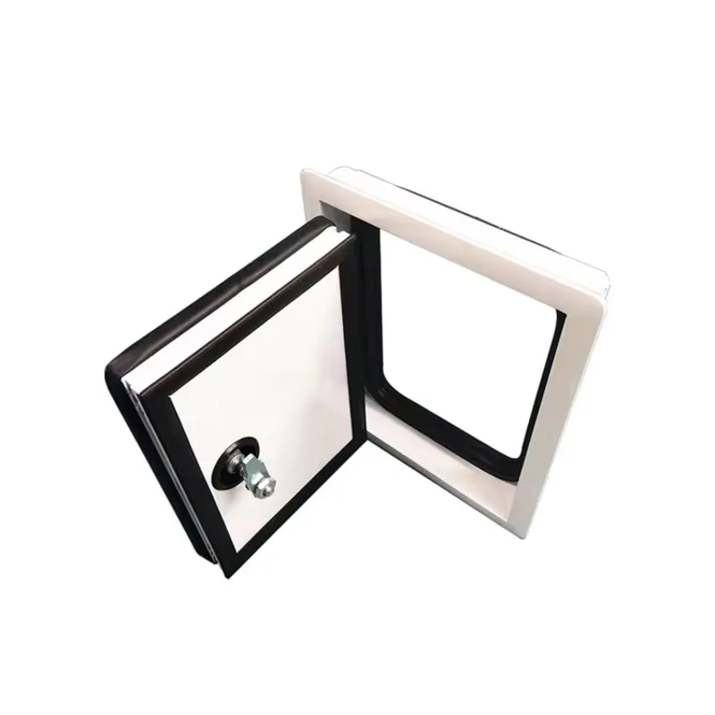 Aluminum Alloy RV Right Angle Luggage Door and Hinged Motorhome Hatch Door Can As Picnic Table 1400x600mm view 4