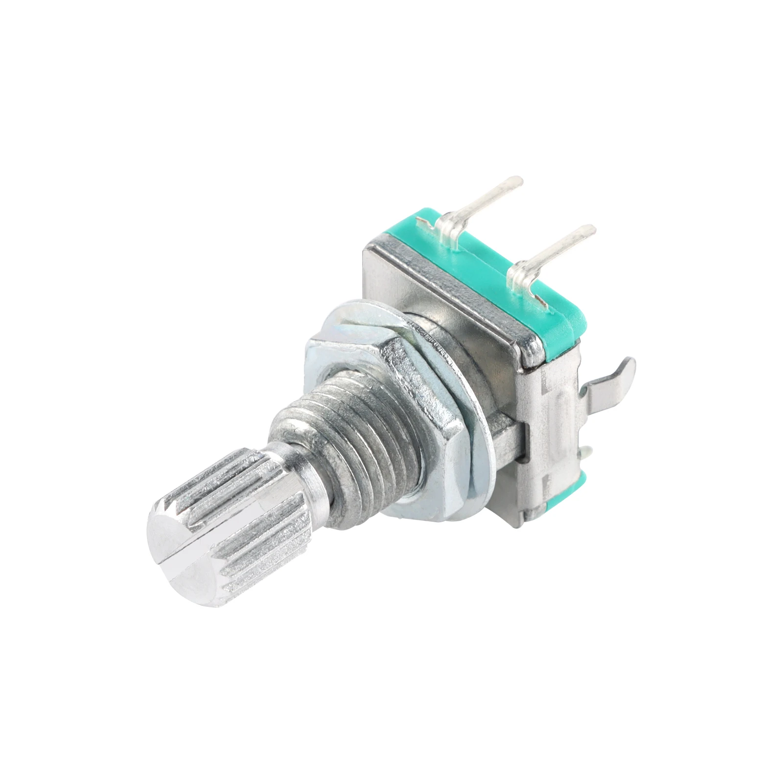 5PCS/Lot EC11 Rotary Encoder 15mm 20mm Plum Blossom Shaft D Half Shaft with Switch Digital Potentiometer 20 Bit Pulse