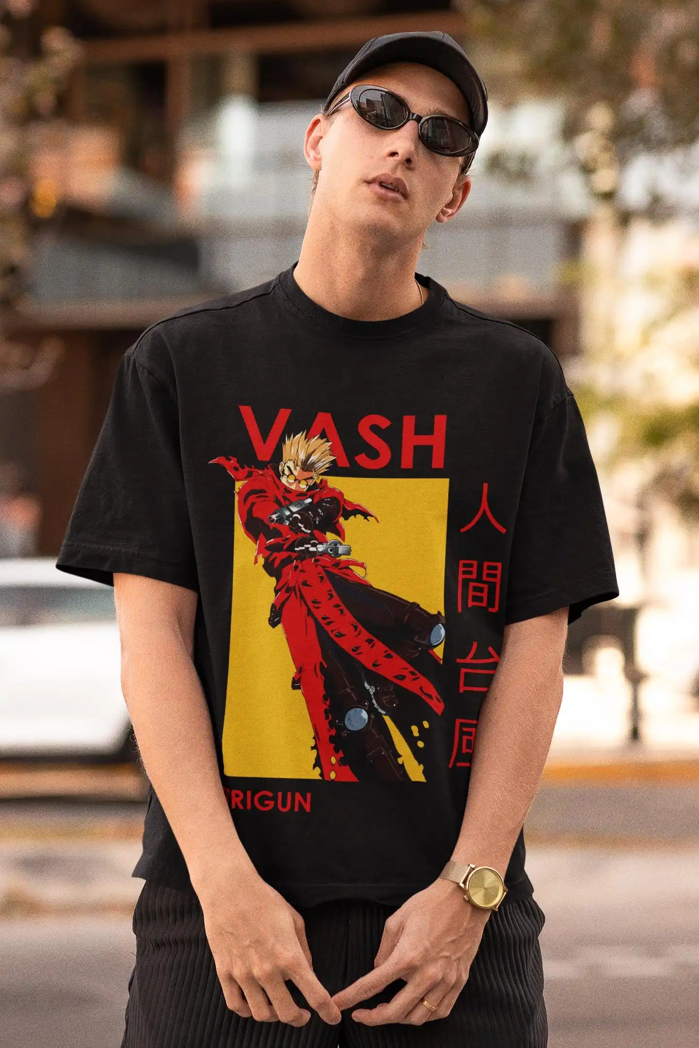 Vintage Trigun Anime T-Shirt: Retro Manga Graphic Tee