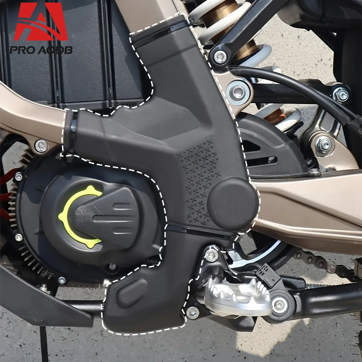 for Surron Ultra Bee Frame Guards Matte Finish Durable Scratch-Resistant Protection,, Paint Protection