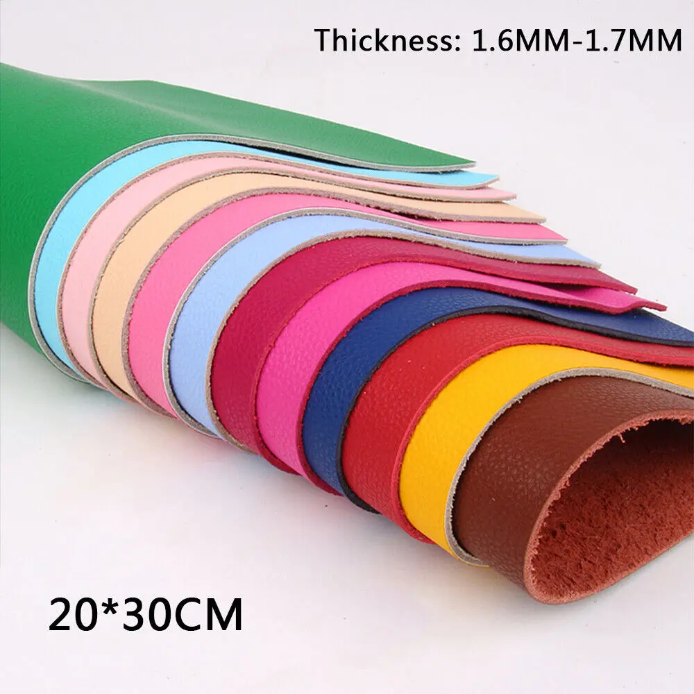 20*30CM Real Oxhide Leather Fabric Cloth Sheet DIY Making Purses Gloves Shoes Repair Accessories