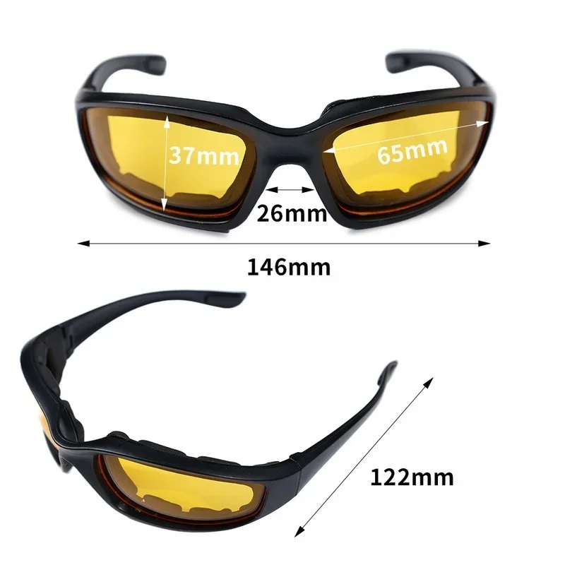 Military Motorcycle Glasses Tactical Polarized Men Shooting Glasses Airsoft Glasses for Camping Hiking Cycling Glasse Sunglasse