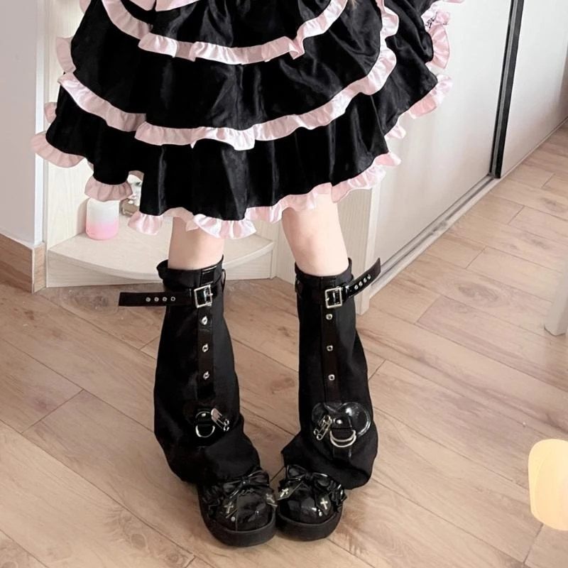 النساء مشبك تدفئة الساق لوليتاس الأميرة غطاء طويل الساق فضفاض عالية الركبة الجوارب 15UB