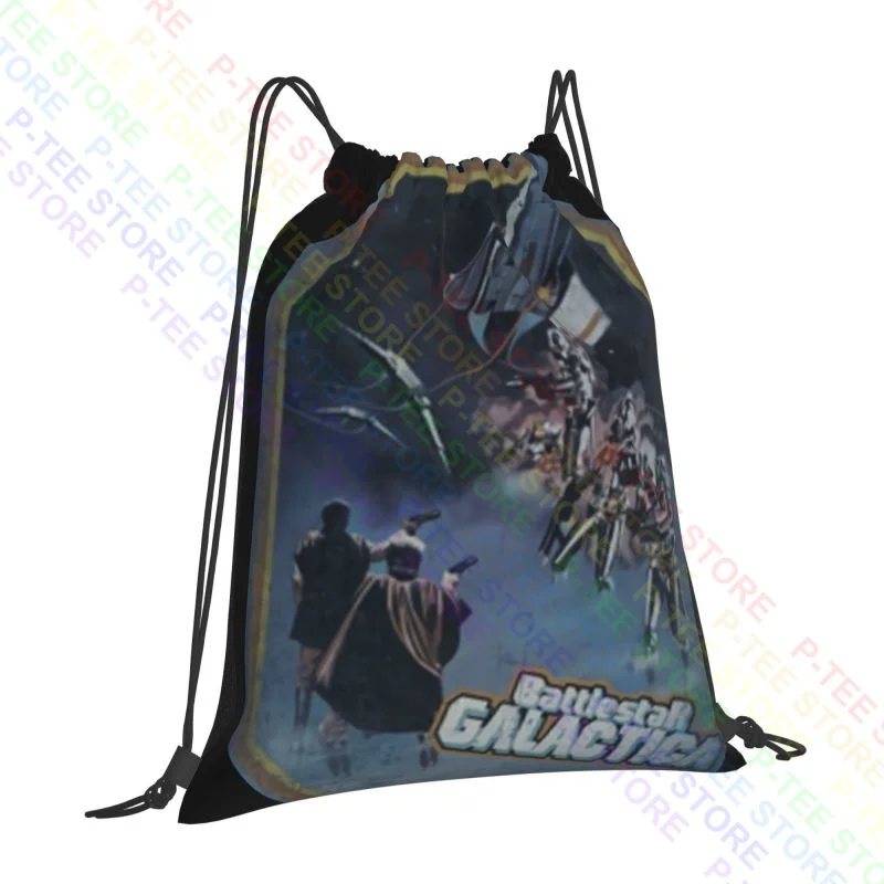 Battlestar Galactica Series Poster Drawstring Bags Gym Bag Gym Art Print Personalised Outdoor Running