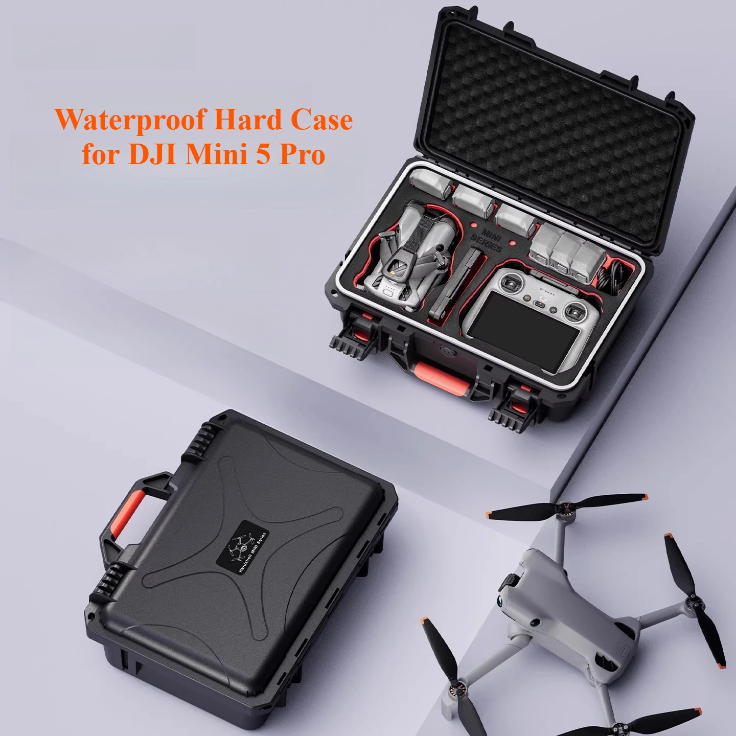 

Waterproof Hard Case W Belt for DJI Mini 5 Pro Fly More Combo Drone Acccessory Storage Box For DJI RC-N3/RC 2 Controller